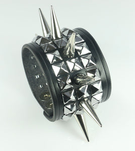 Cone Spiked Bracelet 1 Spikes