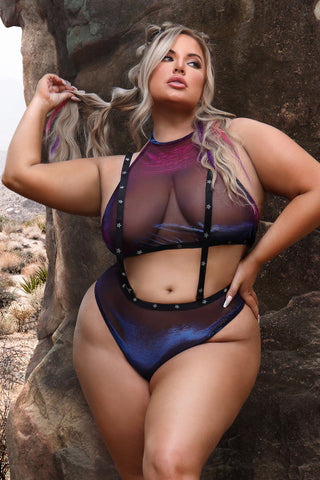 Plus Size Stardust Bra Set