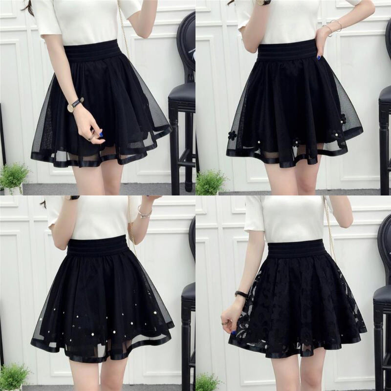 Black tall waist tutu skirt SE10043 – SANRENSE