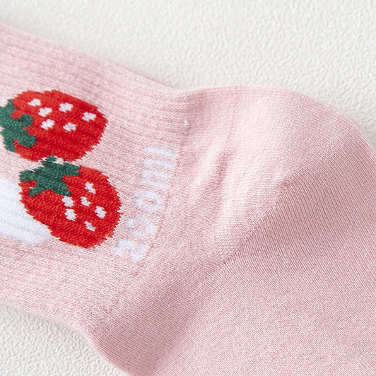 Cute Strawberry Milk Socks Se20036 Sanrense 