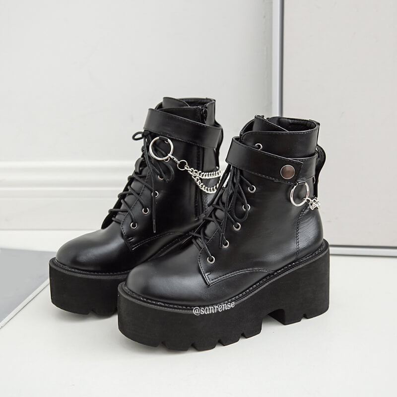 punk platform boots