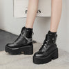 Black Heel Gothic Punk Platform Boots SE21135