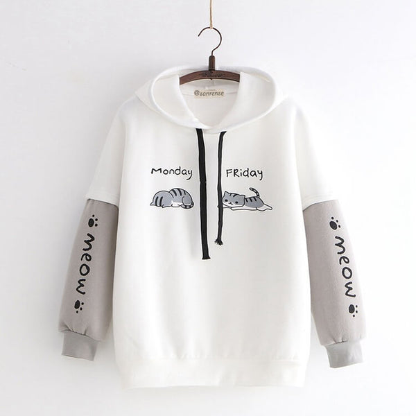 Cute Kawaii Cat Hoodie SE21119 – SANRENSE