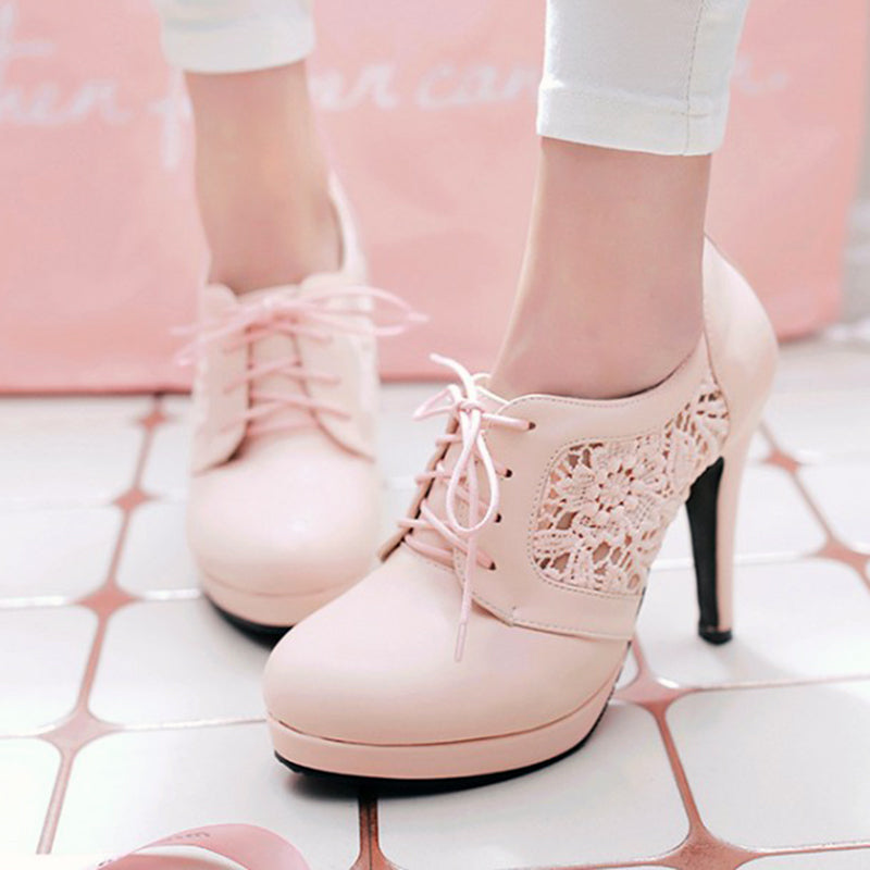 flower high heels