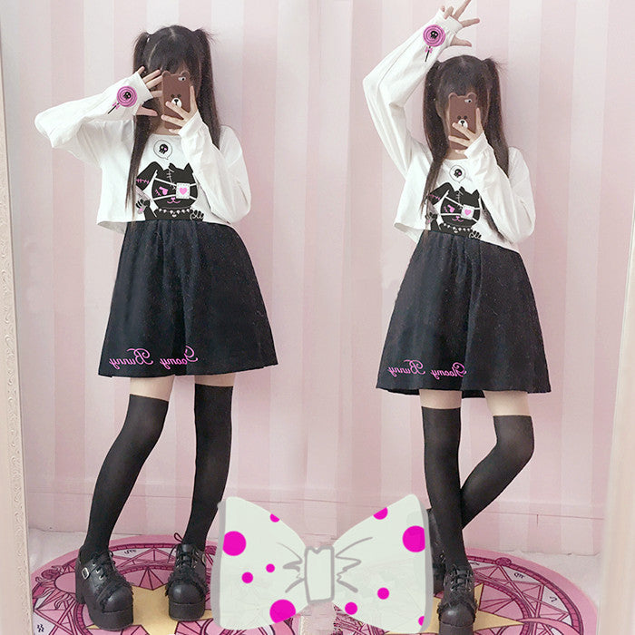 Cute Kawaii Bunny Two-Piece Dress SE10089 – SANRENSE