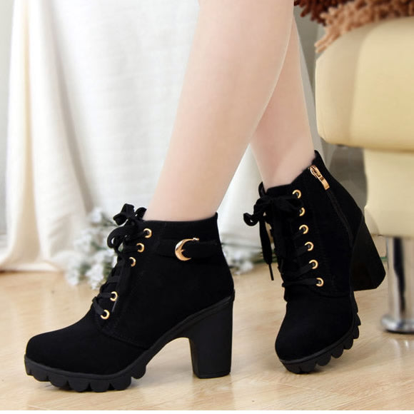 Harajuku fashion heels boots SE10828 