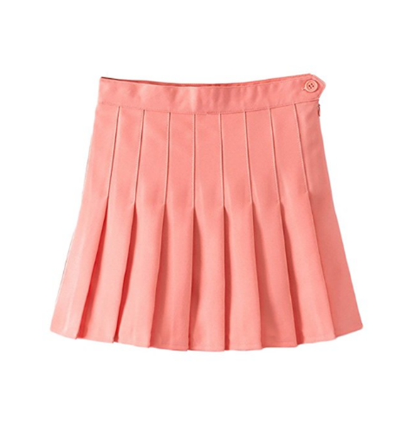 Sweet candy color student tennis pleated skirt SE9185 – www.sanrense.com