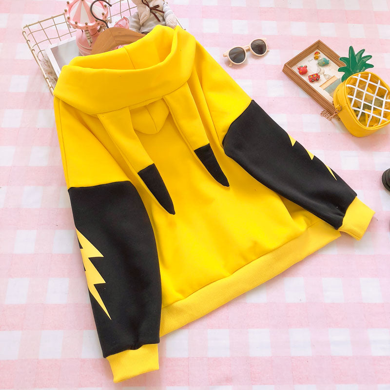 pikachu in a hoodie