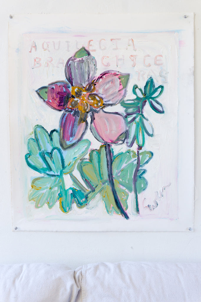 columbine flower painting