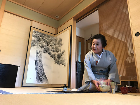 Mrs. Hiroko Otsuka, an expert in the Japanese Tea Ceremony.