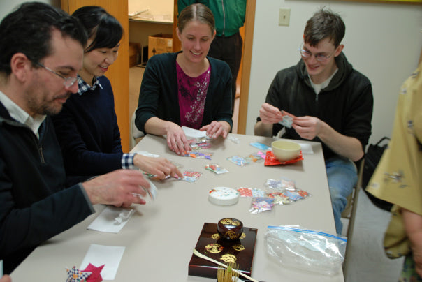 Then Mrs. Otsuka passed out wondrous origami figures that she had made for all of us.  It was like opening Christmas presents.