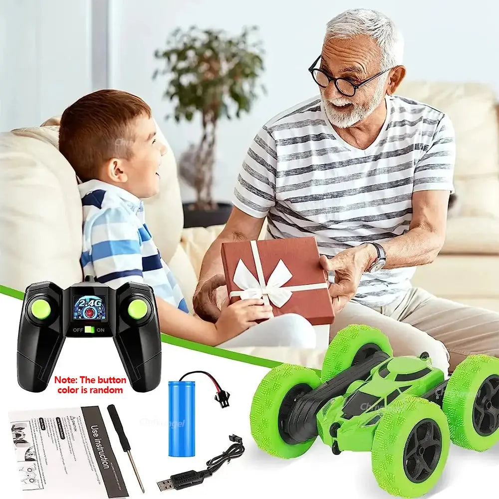 RC Stunt Car Children Double Sided Flip 2.4G Remote Control 360 Deree Rotation Off Road Drift RC Car Gifts For Kids Adults Boys Trikidsworld