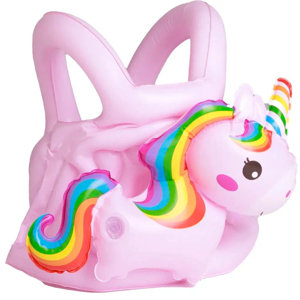 Flotador inflable para piscina con diseño de unicornio de dibujos animados para bebés y niños, chaleco salvavidas, accesorios de piscina, juguete Trikidsworld