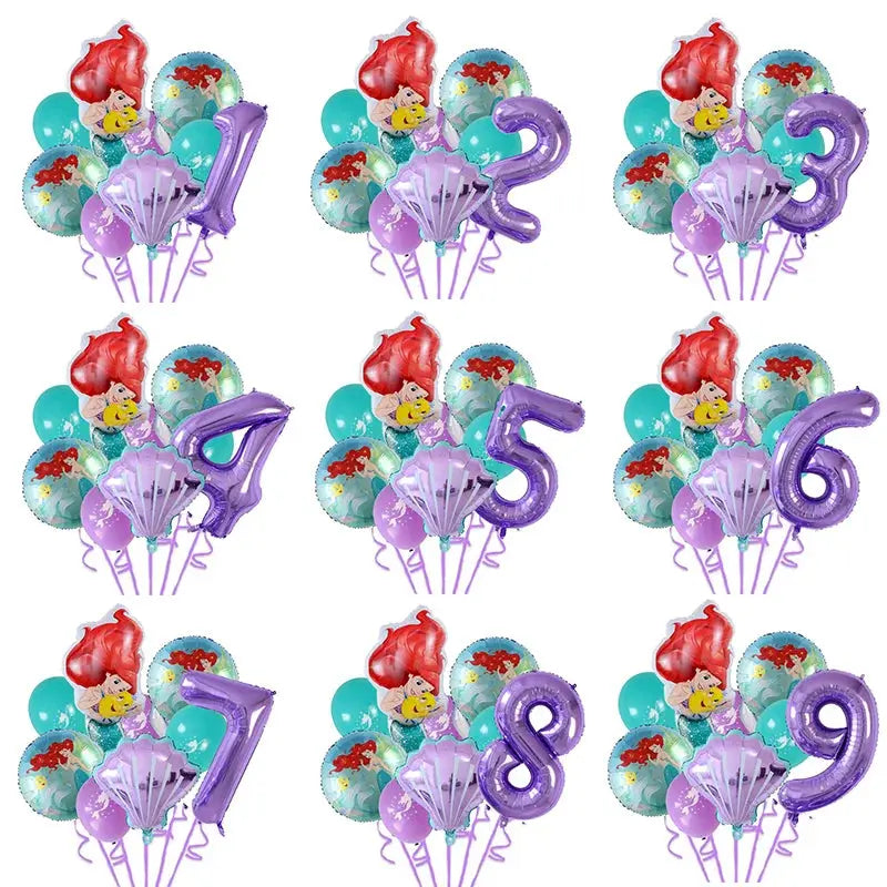 Balloons Princess Ariel Birthday Party Trikidsworld