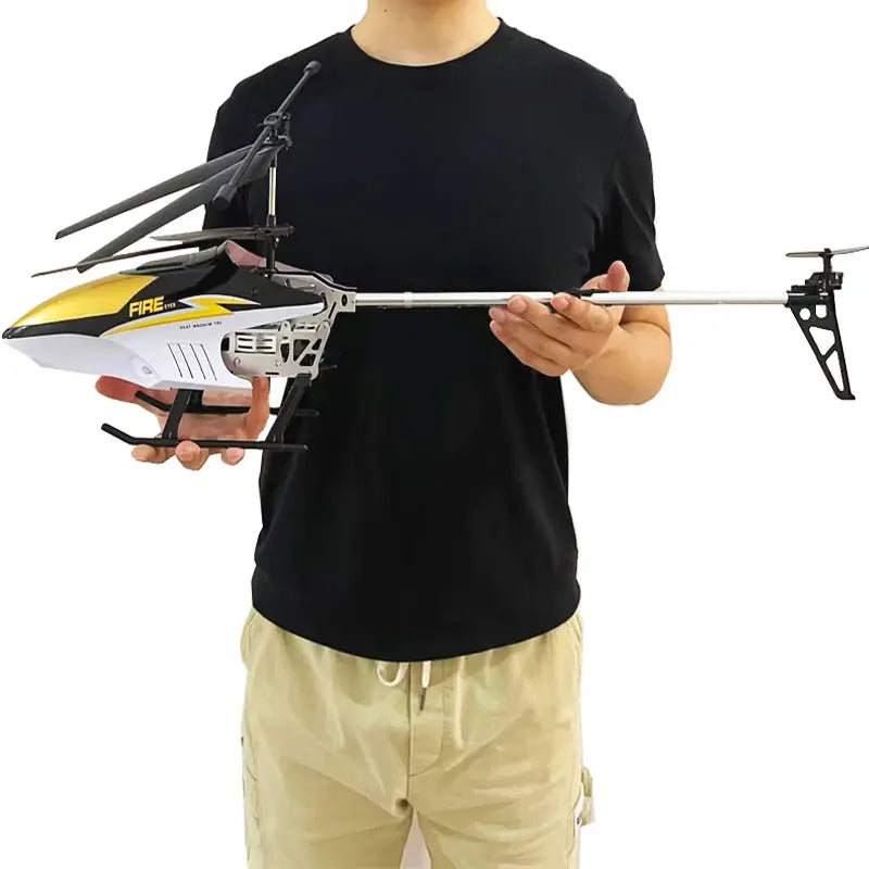 Rc Helicopter With Remote Control Extra Durable Big Plane Toy For Kids Drone Model Outdoor 3.5CH 80cm Aircraft Large Helicoptero Trikidsworld
