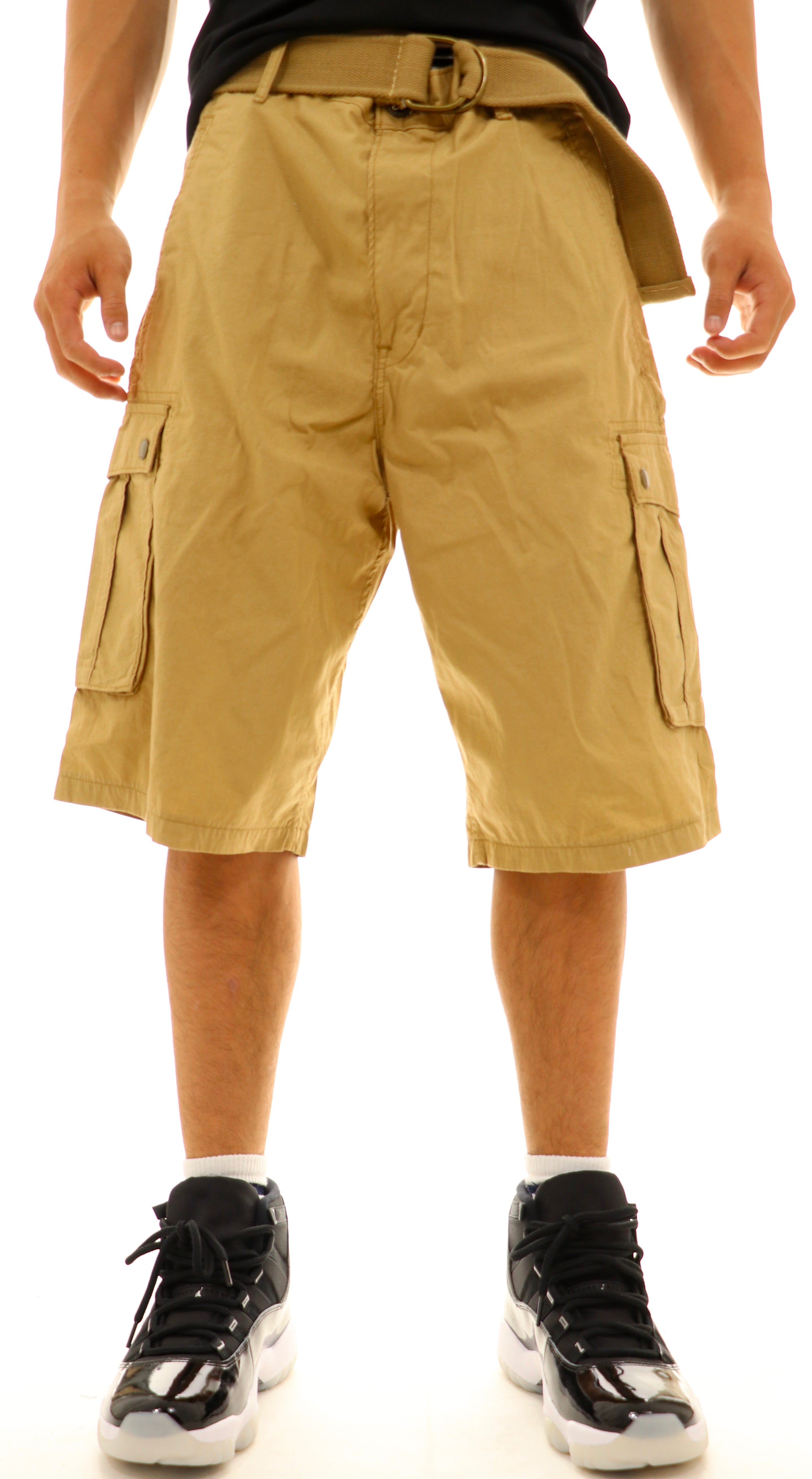 men's snap cargo shorts