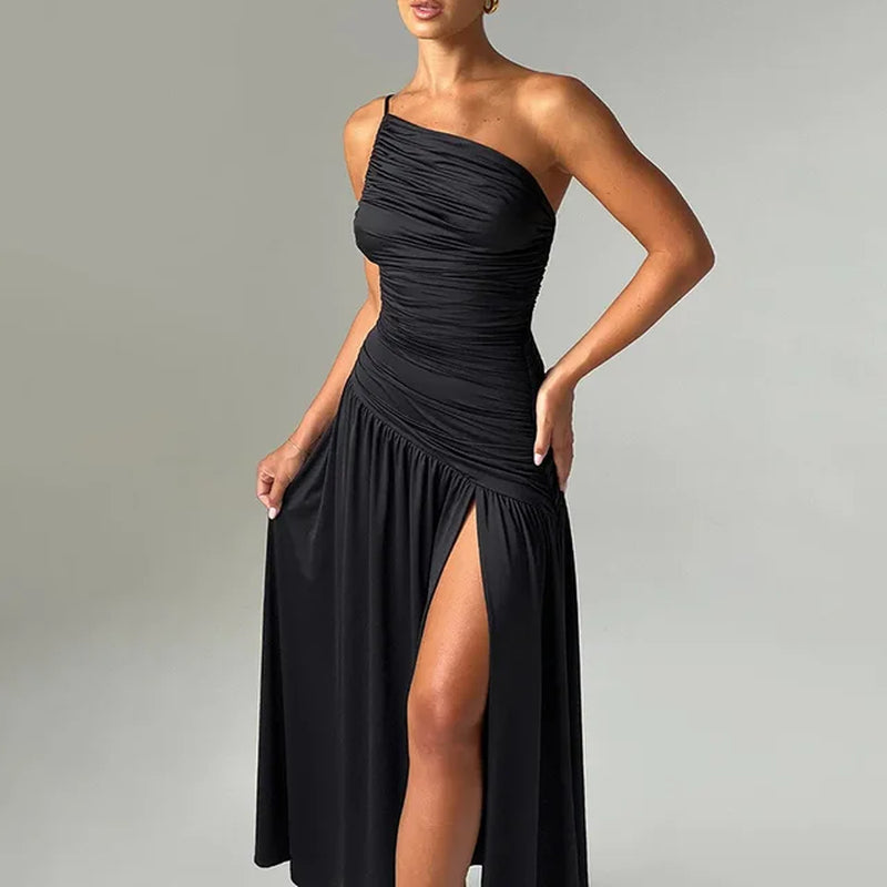Stylish Slim Fit European Style Long Dress for Women