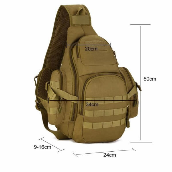 one strap military backpack