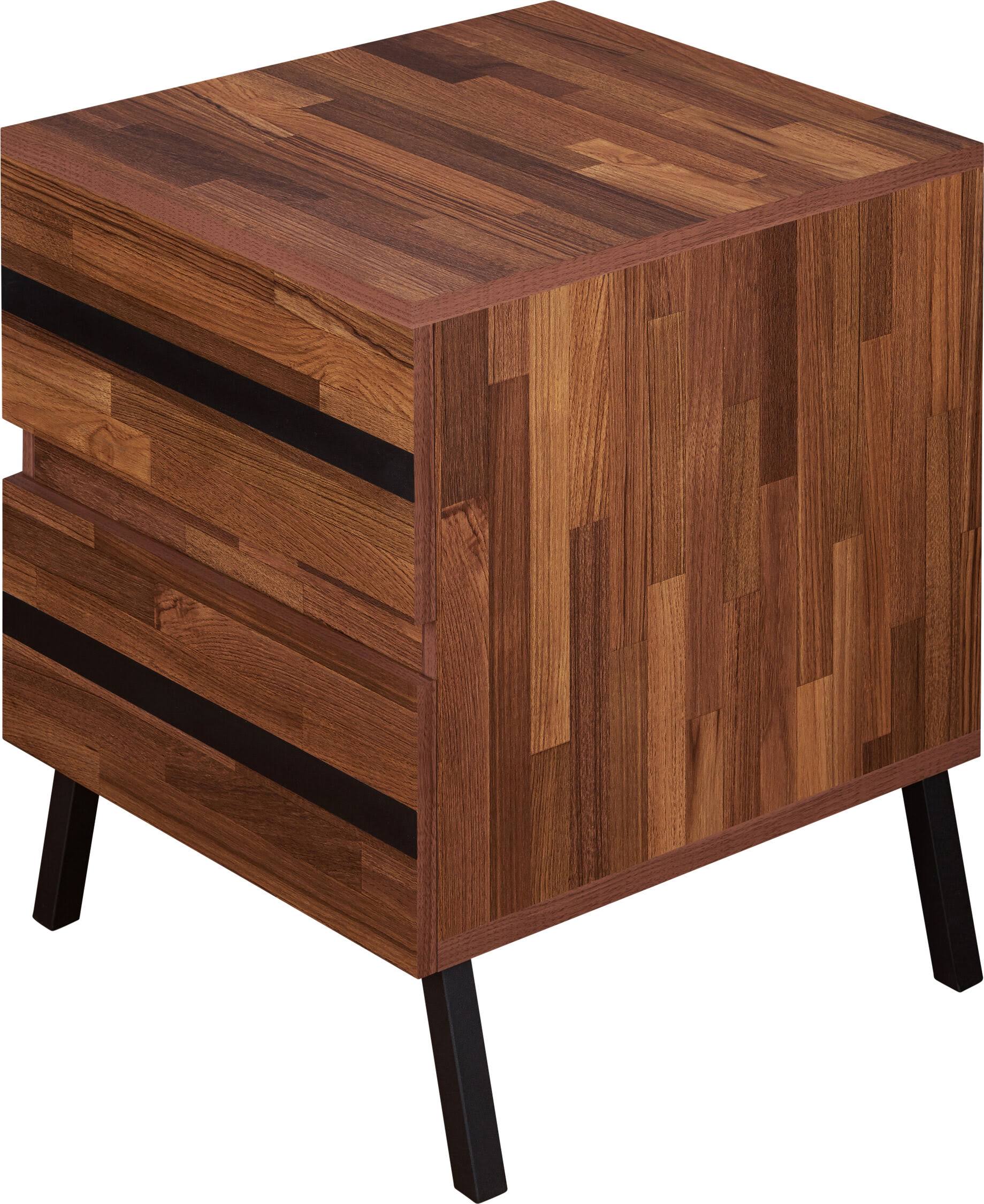 Acme Karine Nightstand / End Table Walnut Black YGF7_K6ERK49