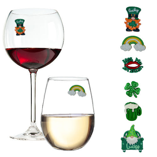 Irish Wine Glass Charms Gifts St Patricks Day Favors – Simply Charmed