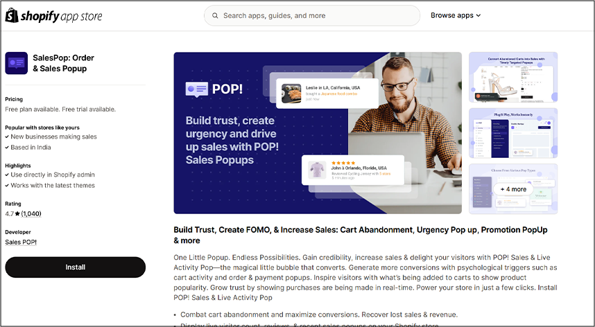 Salespop App