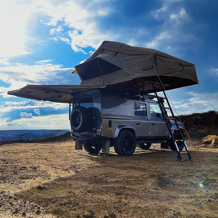 The Overland Orkney - Land Rover Defender 110 Darche Roof Tent 270 Awning