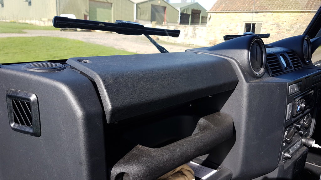 Land Rover Defender 90 Interior Trim, Carpeted Load Area Drawer and Glove Box