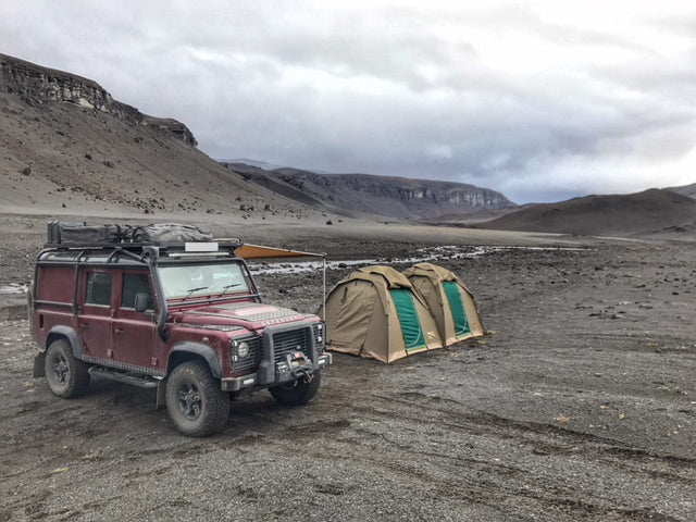 Land Rover Defender Roll Cage & Roof Rack Fitting Yorkshire - Picture Taken By My Bradley in Iceland