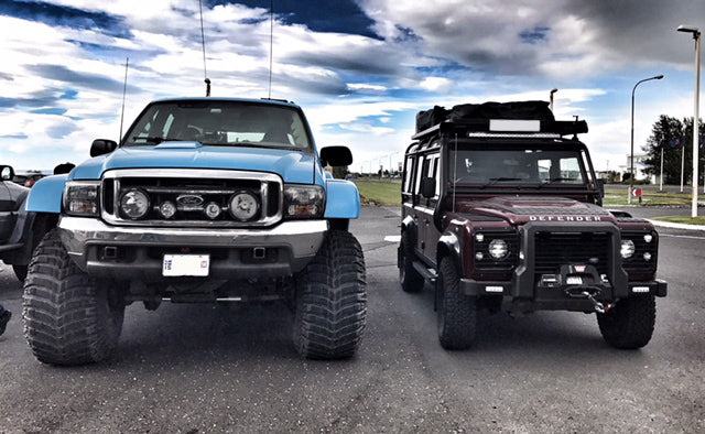 Land Rover Defender Roll Cage & Roof Rack Fitting Yorkshire - Picture Taken By My Bradley in Iceland