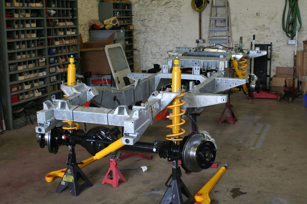 Land Rover Defender Chassis Change Service Station Garage Yorkshire UK