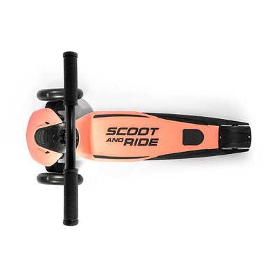 Scoot and Ride Highway Kick 5, sparkesykkel - LED Peach