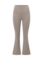 Lorna Jane Mindful Rib Full Length Flared Leggings - Bone Marl Image # 5