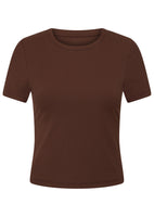 Lorna Jane Ultimate Comfort Rib T-Shirt - Espresso Image # 5
