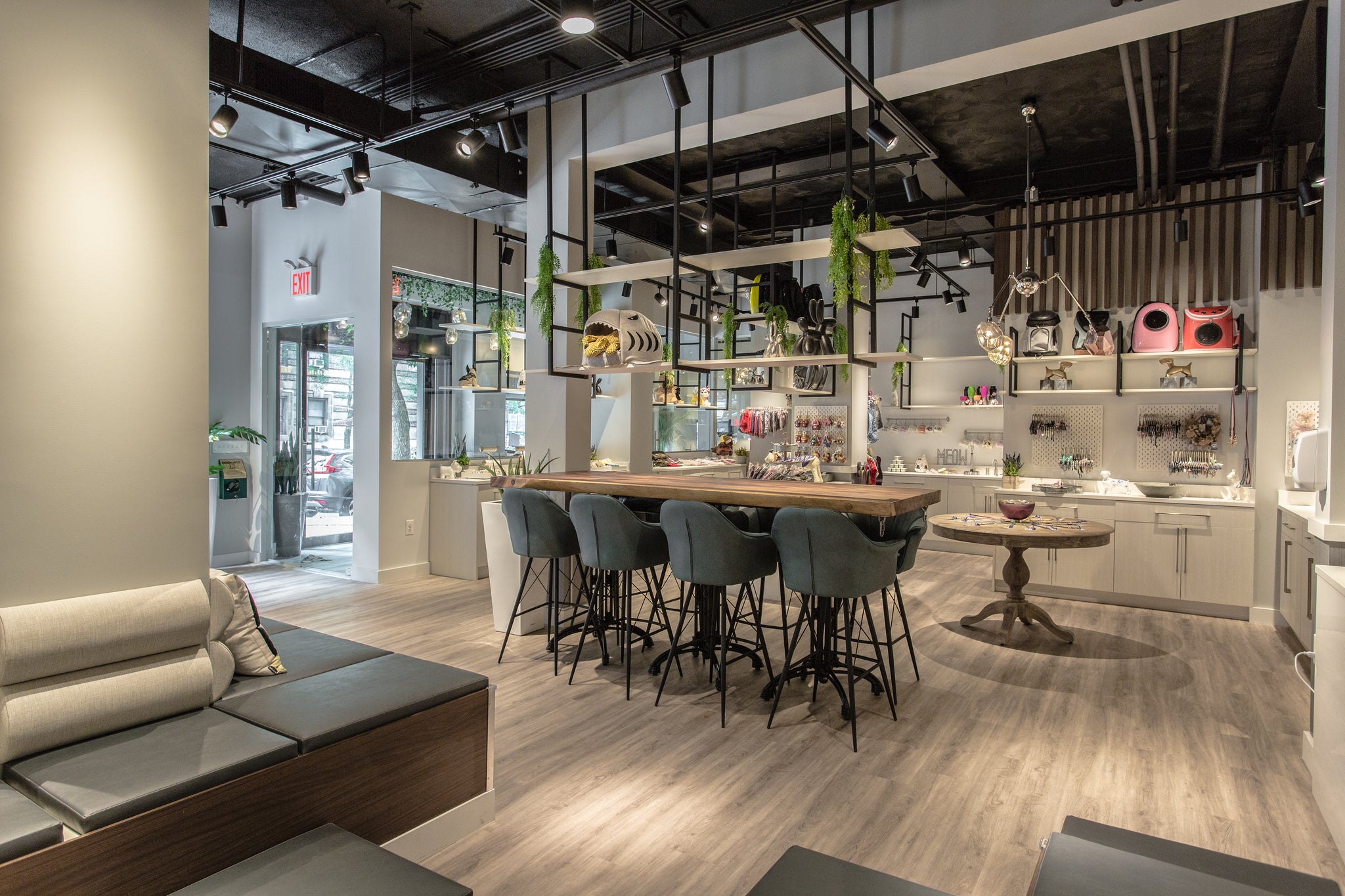 Ocean Blu Designs - Commercial Interior Designers for Cafe Bark NYC Dog Cafe and Pet Store Boutique