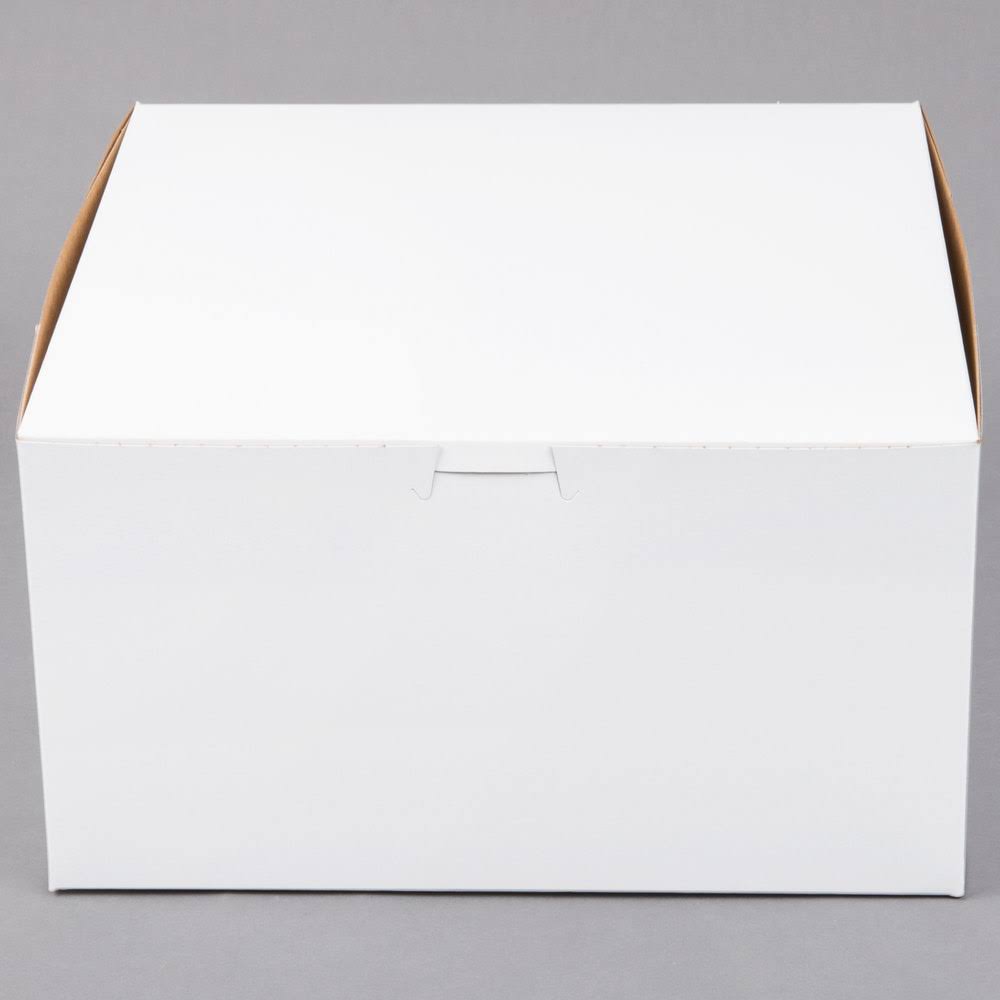 10 x 10 x 5 White Customizable Cake / Bakery Box - 100/Bundle