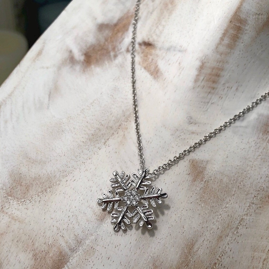 Snowflake Pendant Necklace | Valencia Leigh Jewelry– Valencia Leigh ...