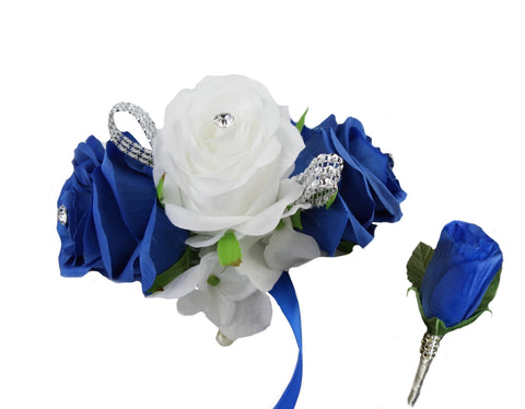 matching corsage and boutonniere