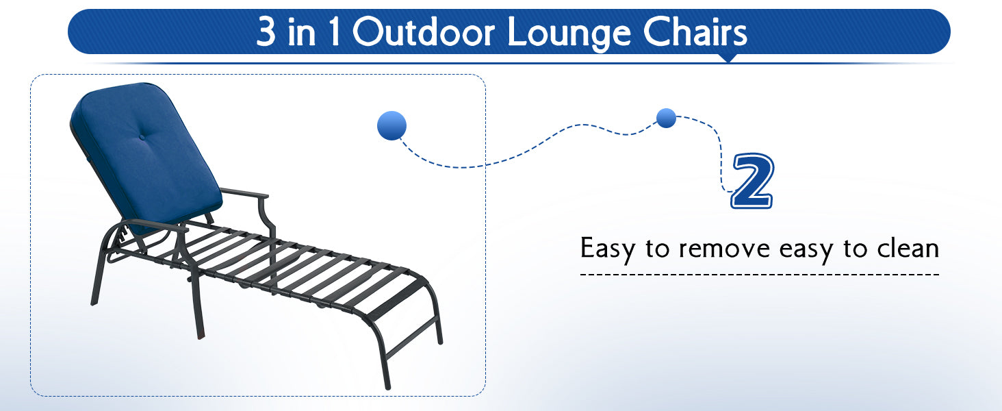 AECOJOY outdoor chaise lounges