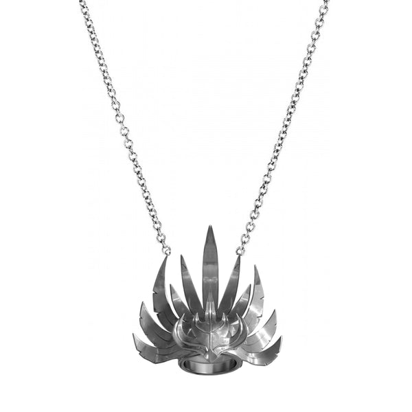 Silver Crown Necklace