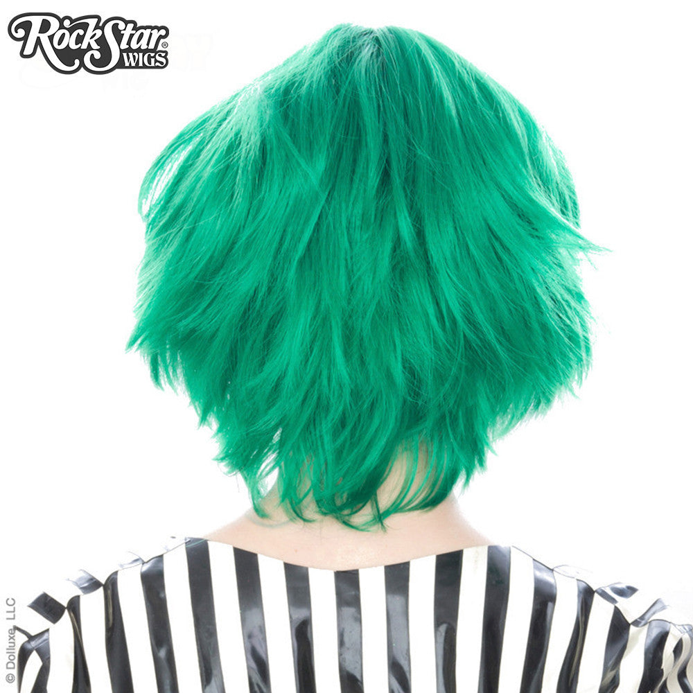 Cosplay Wigs USA™ Boy Cut Short - Emerald Jade Green -00448 - Rockstar Wigs