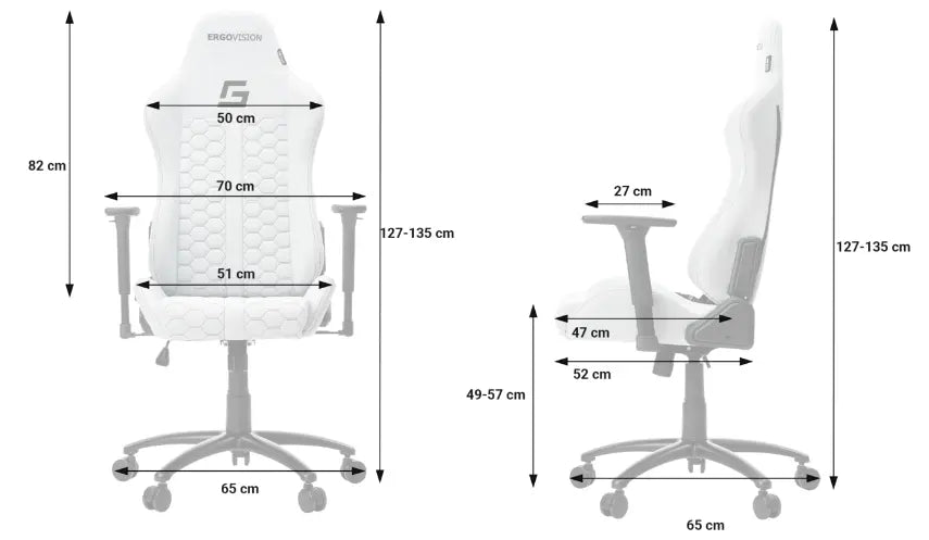 Dimenzije Mikado Gaming Stolice