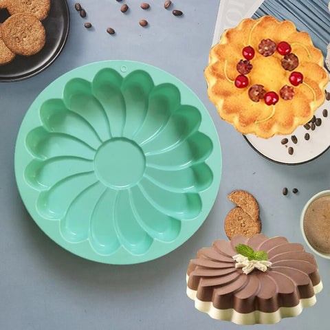 Moule à Gâteaux en Silicone : Forme de Fleur