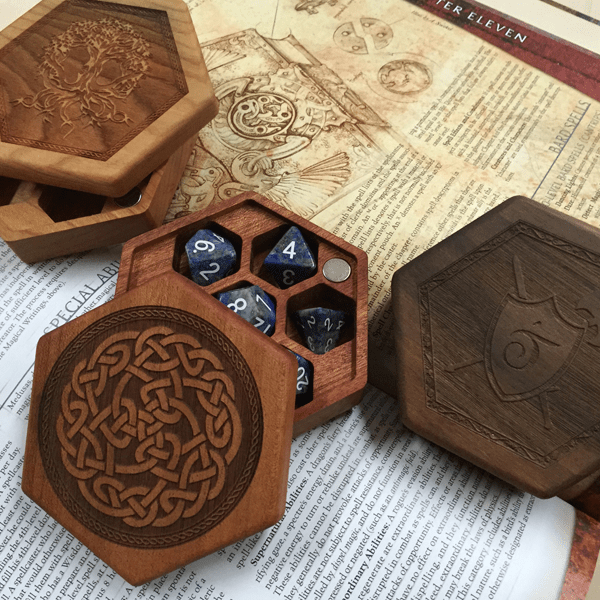 nights at game table dice container