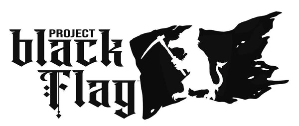 A banner image of the Project Black Flag logo with the title of the proect next to it in black silhouette