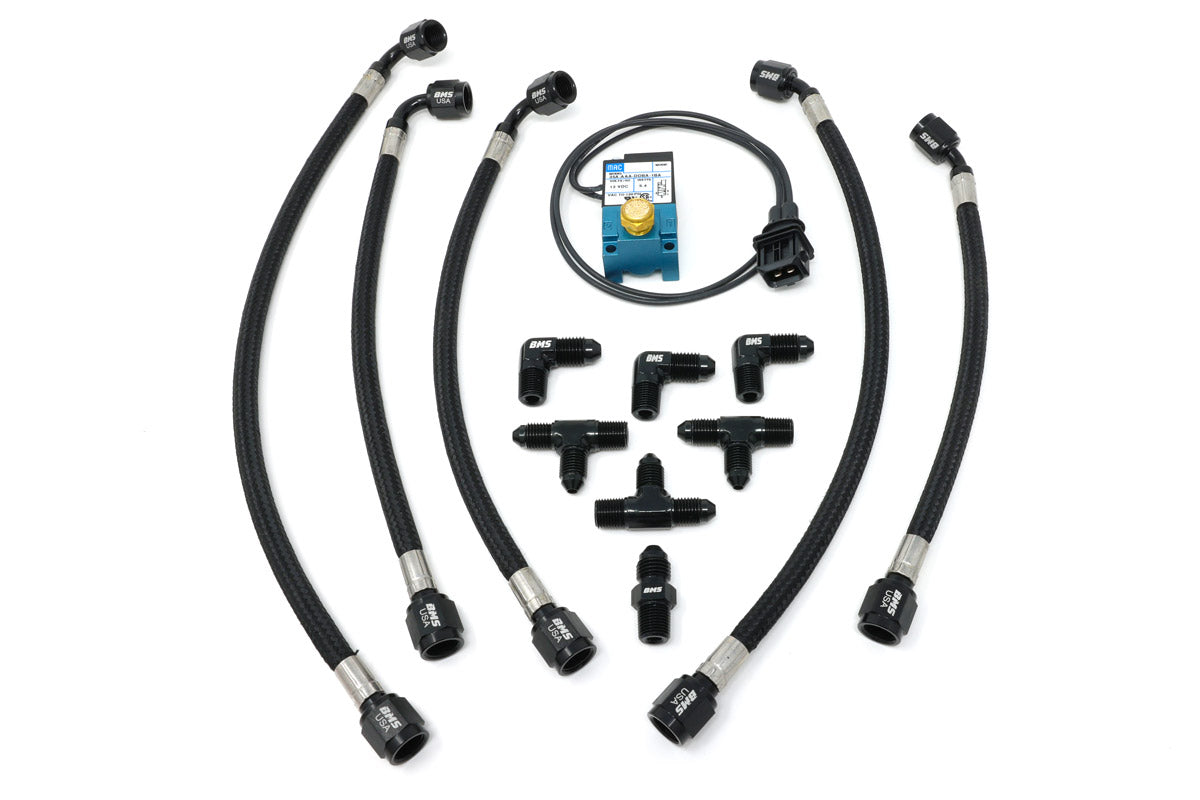 Steel Braided Hard Line Upgrade Kit for KLM Big Turbos