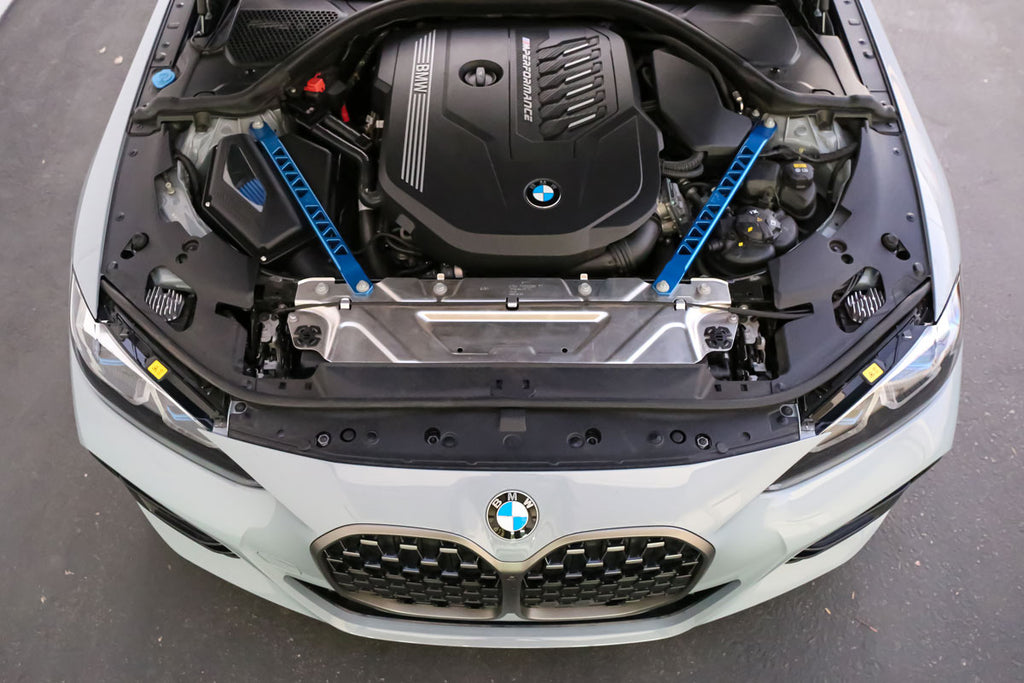 BMW M440i with CAI cold air intake and billet strut braces