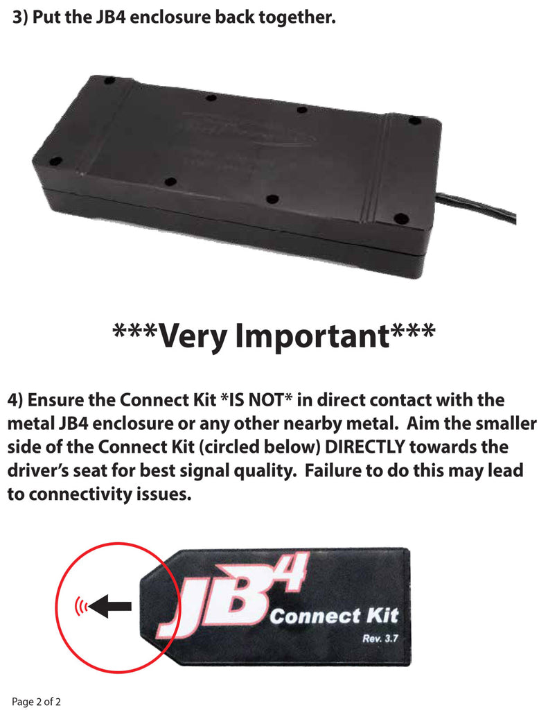 Burger Motorsports JB4 Bluetooth Wireless Phone/Tablet Connect Kit Rev 3.7 (Pinned Power Wire)