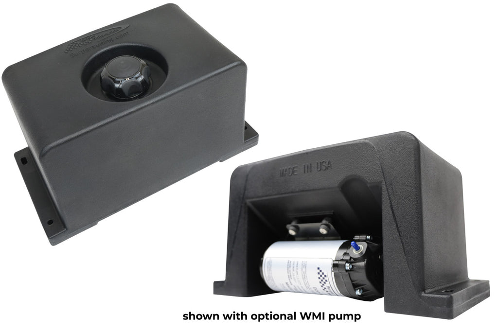 2 gallon water methanol injection tanks tank with integrated pump pumps mount