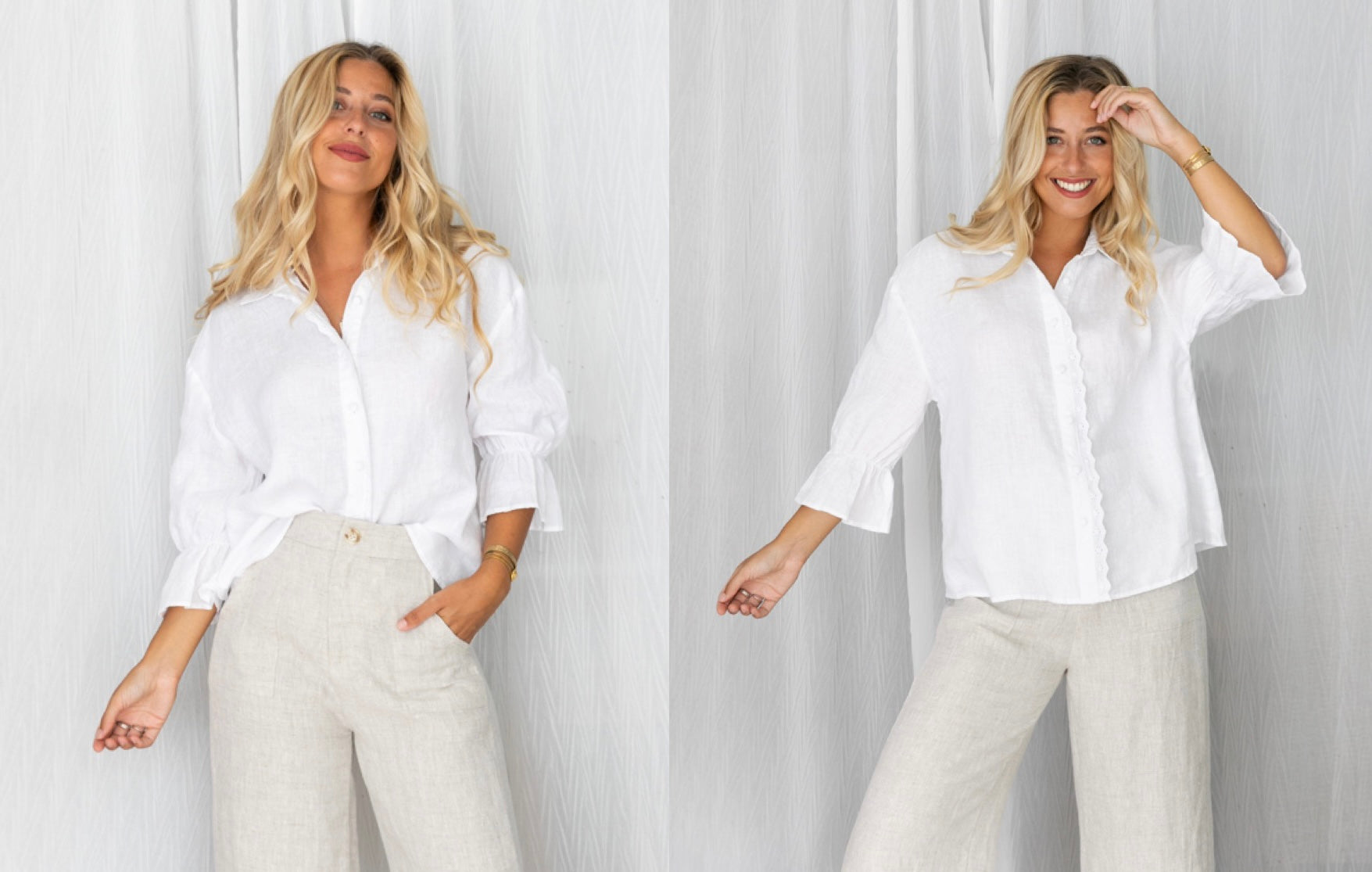 Maria Blouse and Jude Linen Pants