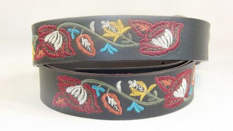 Women's Casual Embroidered Leather Belt Wholesale LA2042 1 dozen Per P –  Beltnow.com--Wholesale